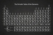 White chalk chemical periodic table, an Education Illustration by BestPics