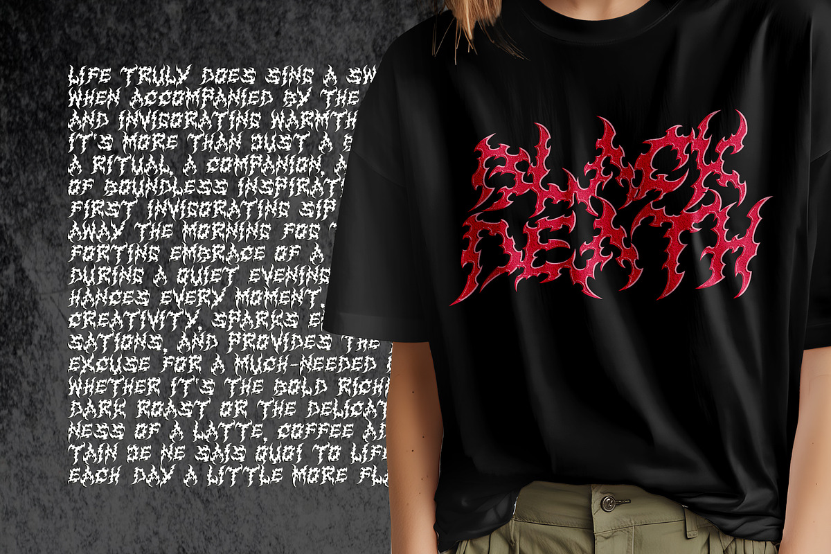 Serpent Horror Metal Gothic Display, a Blackletter Font by dansdesign (Photo 10 of 12)