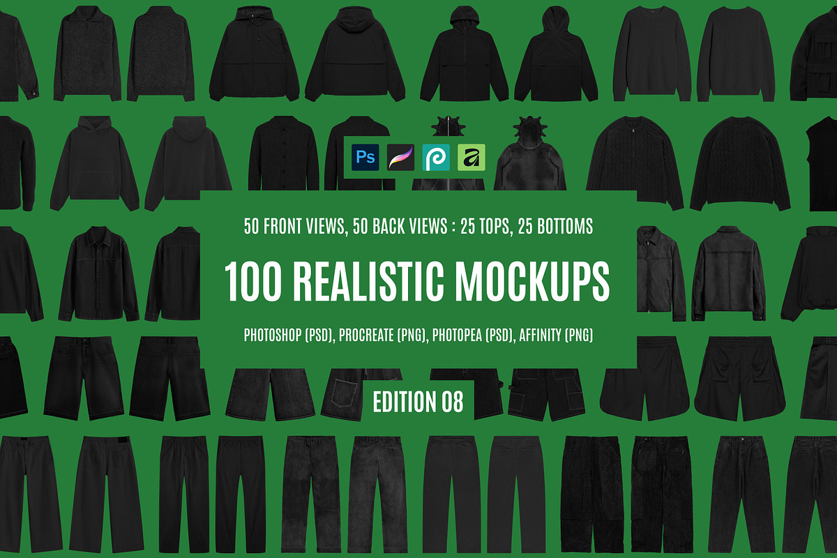 Urbanwear Apparel Templates, a Bottom Mockup by AtelierDuVow (Photo 1 of 10)