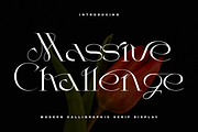 Massive Challenge - Fashion Font, a Serif Font by 177Studio (Thumbnail 1 of 8)