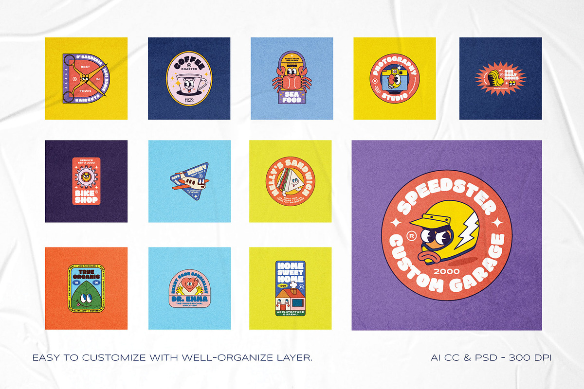 Illustration Logo Badges Bundle, a Branding & Logo Template by The Good Store (Photo 2 of 10)