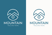 Mountain Logo Water Droplet, a Branding & Logo Template by Signatoro (Thumbnail 1 of 3)