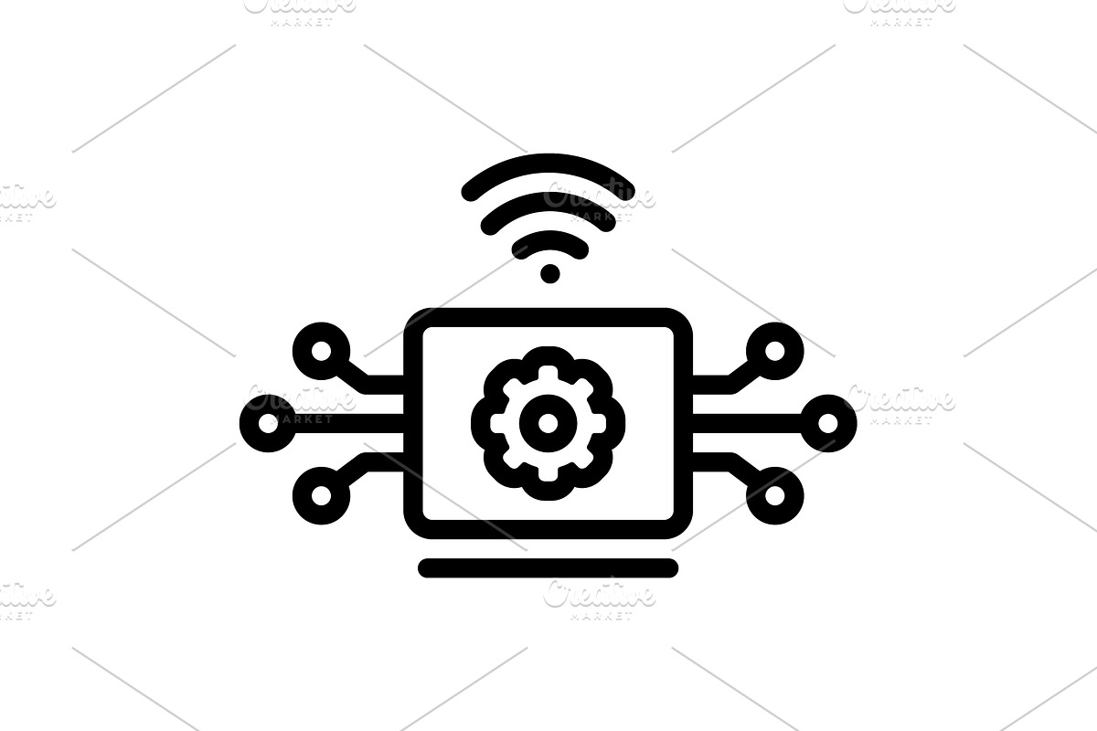 Ict information black icon, an Outline Icon by Creative priyanka