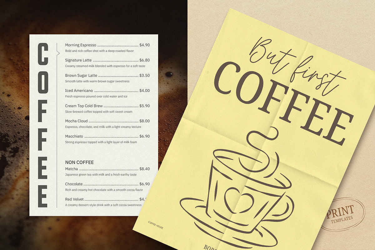 Whimsical Cafe & Bakery Branding Kit, a Branding & Logo Template by Vasya Kobelev (Photo 9 of 13)