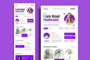 Portfolio Landing Page Web Template, a Landing Page Template by MightyDesign