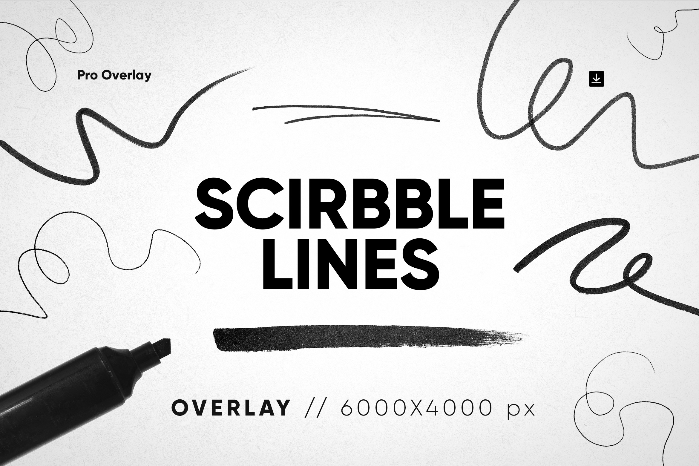 40 Scribble Lines Overlay, a Texture Graphic by CCPreset