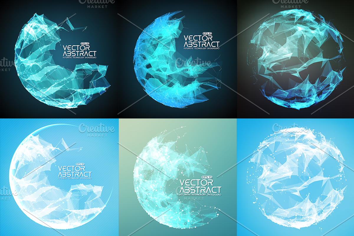15 Abstract Demolished Spheres preview 2
