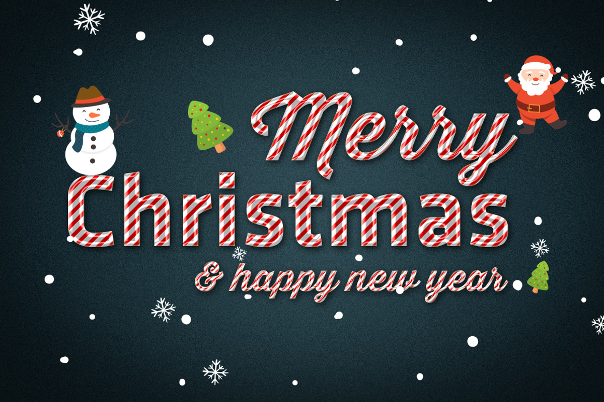 Candy Xmas text style preview 2