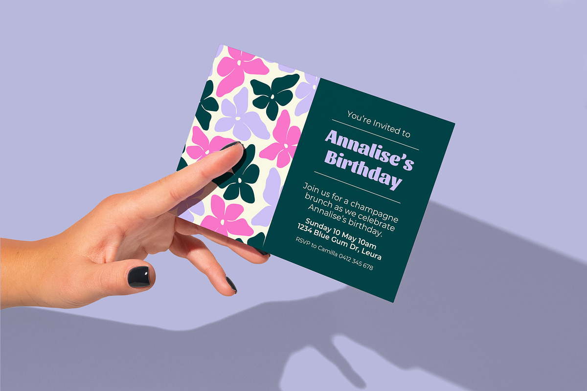 Annalise Birthday Invitation, an Invitation Template by Mountain Folk Creative (Photo 5 of 7)