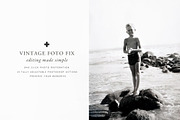 Vintage Foto Fix Photoshop Actions, an Action Add-On by Foto Rx Co. (Thumbnail 1 of 9)