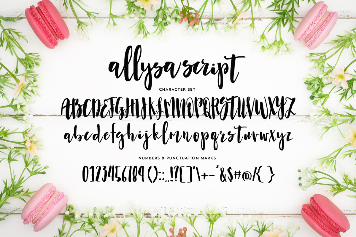 ALLYSA SCRIPT font preview 2