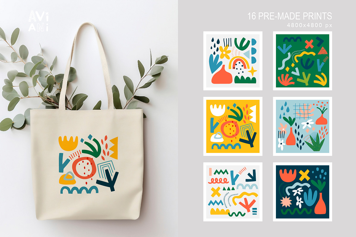 Abstract & Floral Shapes, an Illustration by Aviani (Photo 3 of 13)