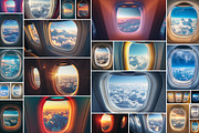 76 Airplane windows, a Holiday Photo by Handmadefont (Thumbnail 3 of 13)