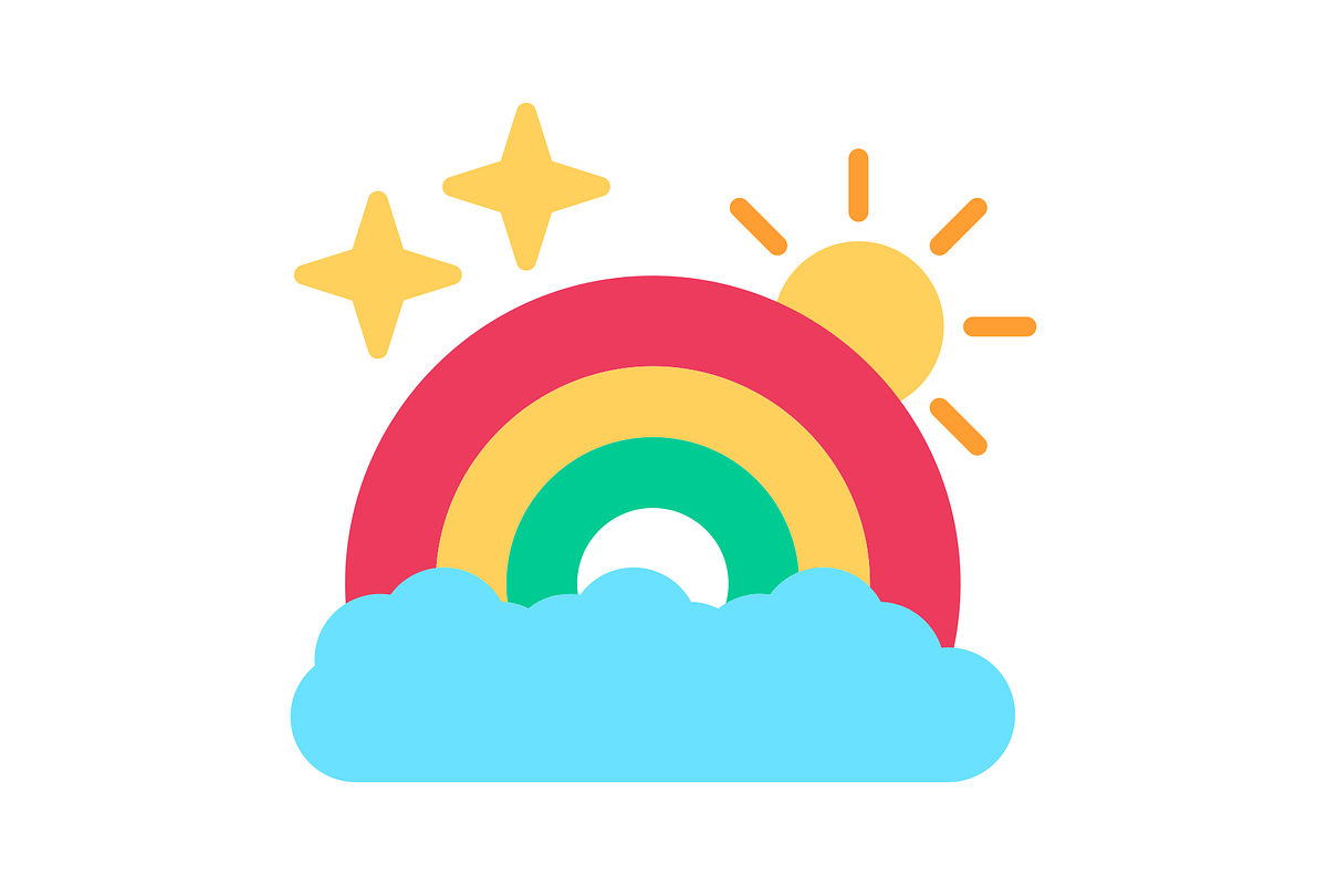 Rainbow Flat Icon, a Duotone Icon by Pexelpy (Photo 2 of 2)