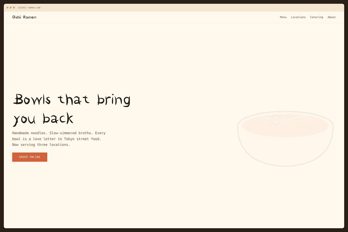 Ramen — Japanese Display Font, a Handwritten Font by Lettra Studio (Photo 9 of 11)