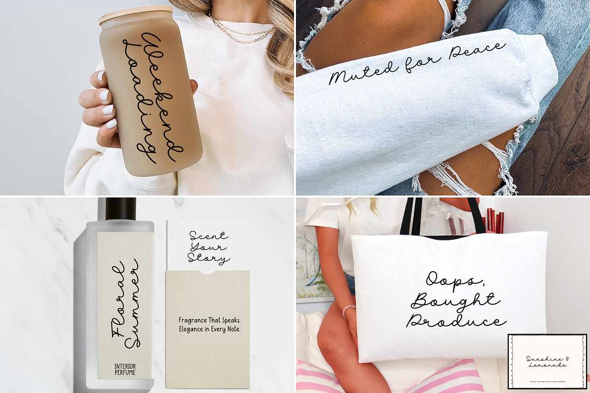 Cute & Cursive Font Bundle 3, a Script Font by Sofia Skoog (Photo 6 of 10)