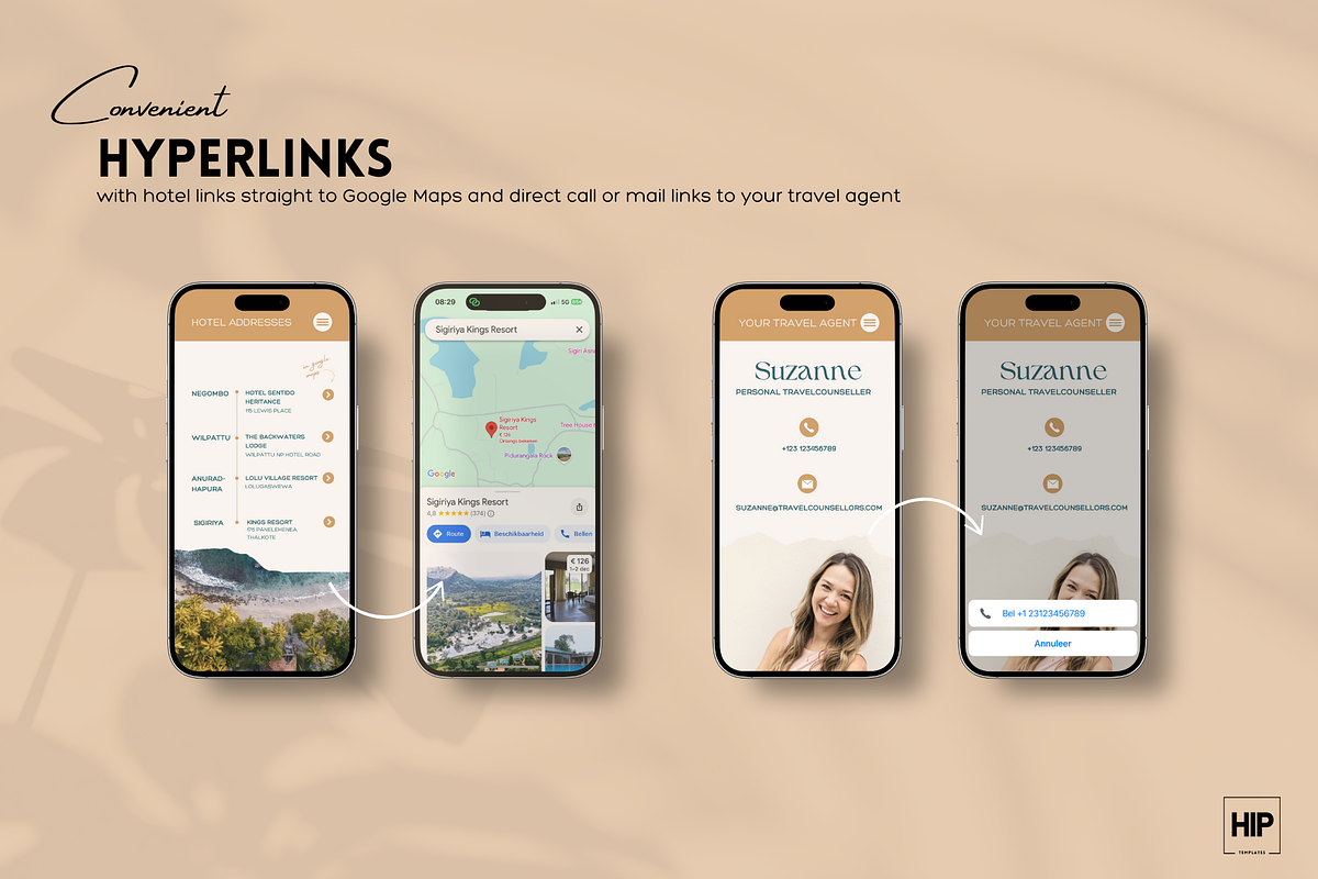 Customizable Mobile Travel Itinerary, a Templates & Theme by Hip Templates (Photo 6 of 10)