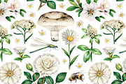 White summer nature illustrations, an Illustration by Sundra (Thumbnail 4 of 5)