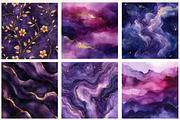Luxury Purple Digital Paper, a Pattern Graphic by DreamCafeArt (Thumbnail 2 of 6)