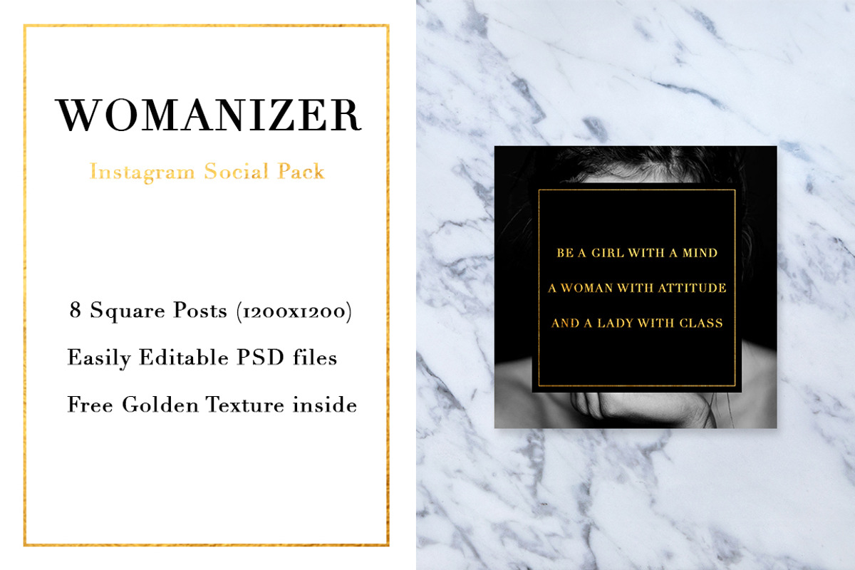 Womanizer Social Media Pack, a Templates & Theme by RedRiver Studio (Photo 10 of 10)
