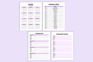 Dated 2025 Planner 365 Days Canva