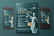 Law Firm and Legal Service Flyer Set, a Flyer Template by Annora Studio (Thumbnail 3 of 6)