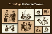 Vintage Restaurant Illustration Set, a Person Illustration by Prosymbols (Thumbnail 1 of 10)