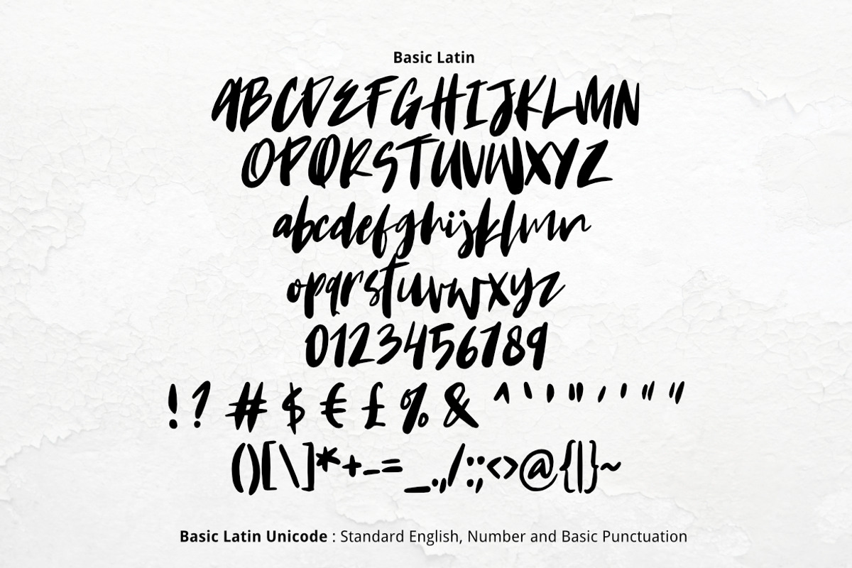 Krakatoa Brush Font preview 2