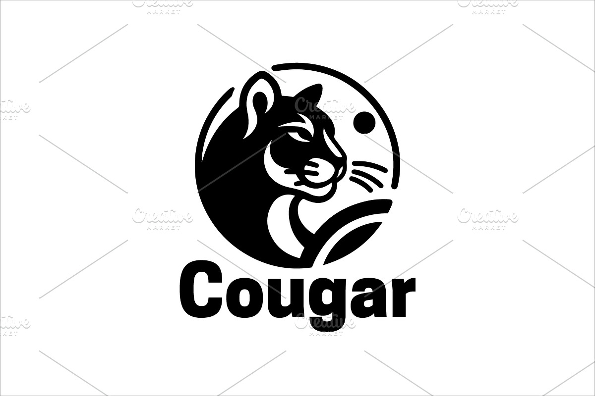 Cougar Head Logo, a Branding & Logo Template by Vectorium Studio