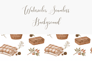 Autumn Picnic Seamless Pattern, a Pattern Graphic by Pati Charm Studio (Thumbnail 3 of 6)