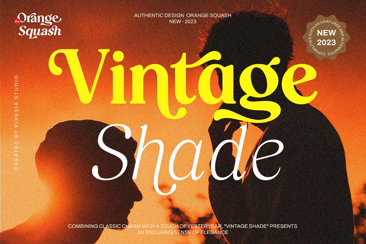 Orange Squash Pro - Vintage Serif, a Serif Font by Pixesia Studio (Photo 8 of 10)