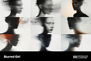 Blurred girl. 50 images, a Person Illustration by Handmadefont (Thumbnail 4 of 12)