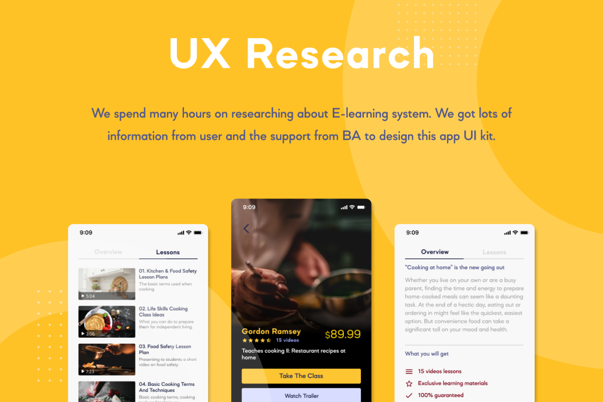 Edupi - E-Learning App Design UI Kit, an App Template by Capi Product (Photo 2 of 6)