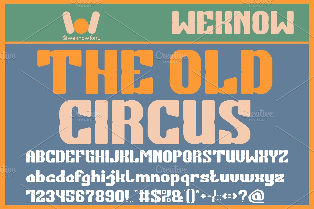 Vintage Carnival font, a Font by weknow (Photo 2 of 8)