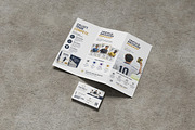 Card and Trifold Brochure Mockup, an Advertising Mockup by My Code Std (Thumbnail 2 of 3)