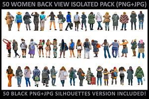 50 Diverse Women PNG +Silhouettes, a Person Photo by DanFLCreativo