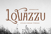 Lovazzu Stylish Vintage Typeface, a Serif Font by Maulana Creative (Thumbnail 1 of 7)