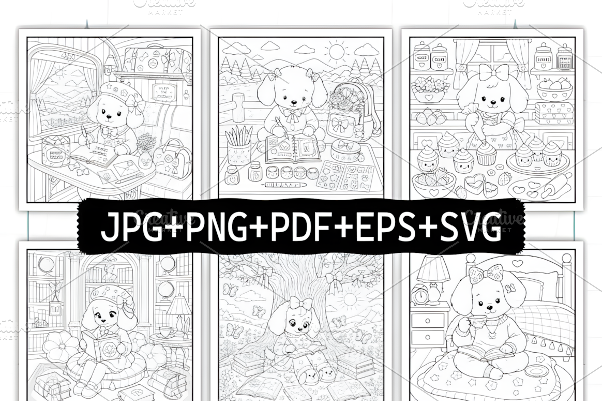 Cozy Introvert Girl Coloring Book, a Person Illustration by Coco Bloom (Photo 2 of 8)