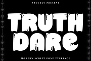 Truth Dare, a Script Font by InermediaSTUDIO (Thumbnail 1 of 7)