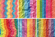 Rainbow Shabby Paper Patterns, a Pattern Graphic by PrintablesByFranklyn (Thumbnail 3 of 4)
