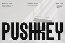 Pushkey – Condensed Sans Serif