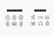 100 Travel Icons Set - Expanded, an Outline Icon by Hatch Design Workshop (Thumbnail 6 of 16)
