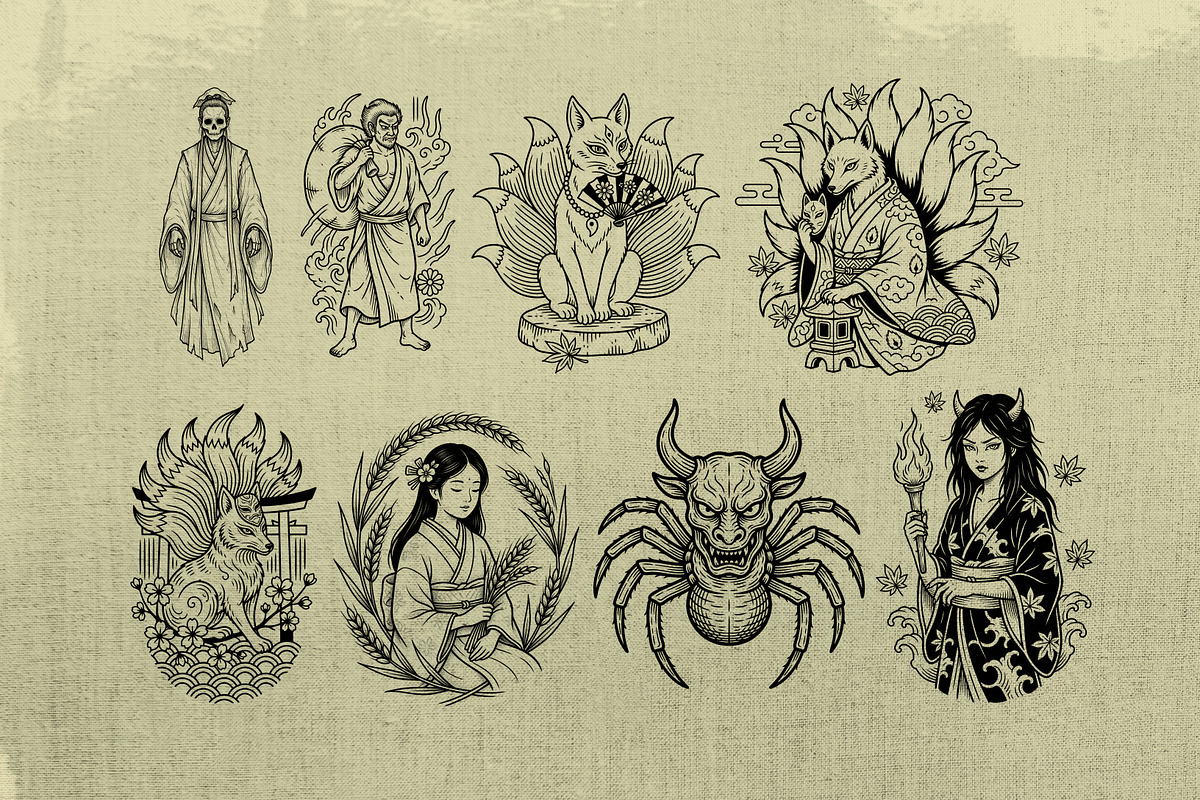 100+ Procreate Tattoo Stamp Brushes, a Brush Add-On by badrusblue (Photo 5 of 9)
