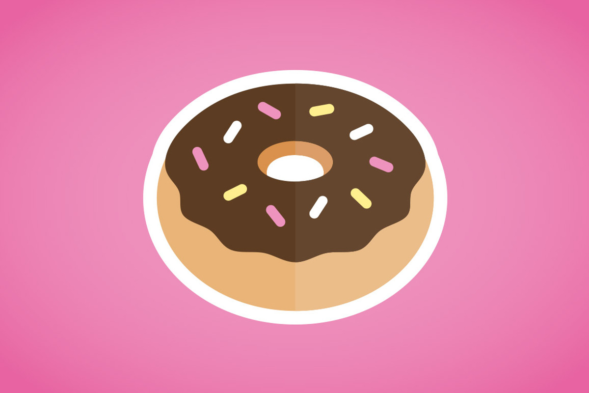 Donut, a Food Illustration by Ember Studio