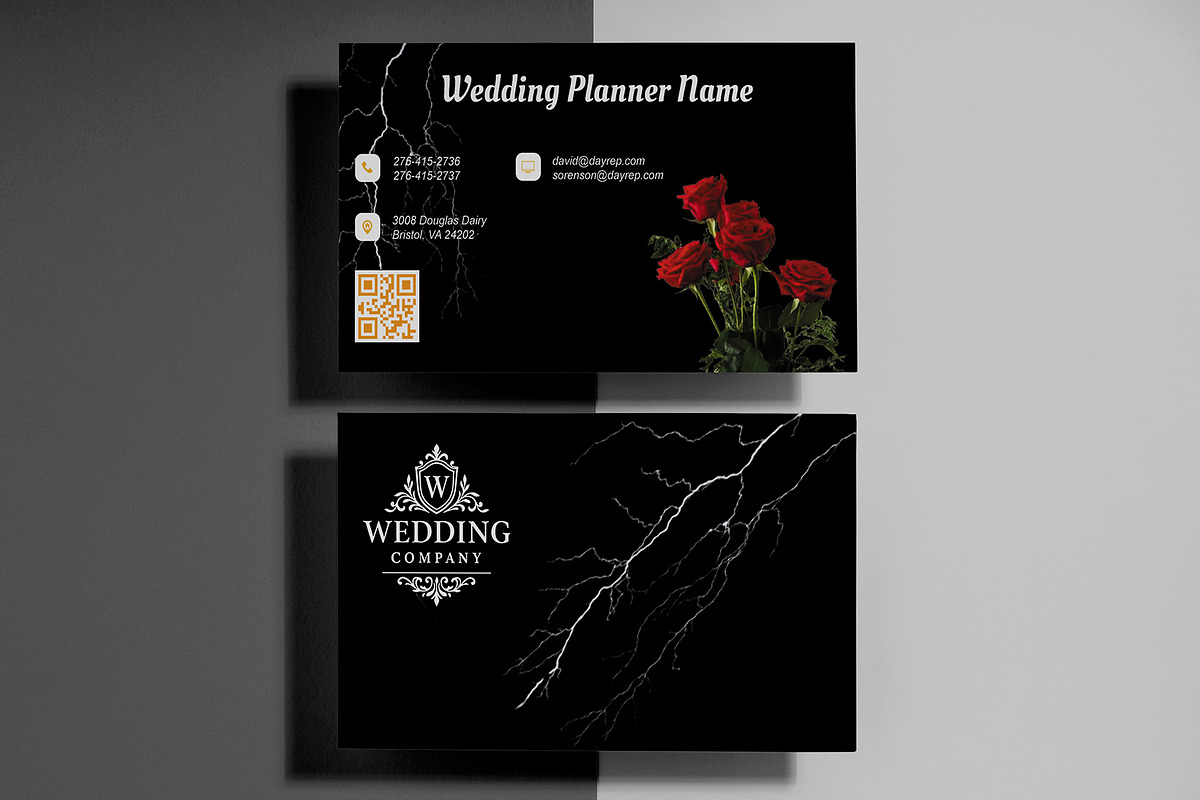 Wedding Planner Business Card PSD preview 2