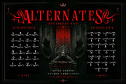 Royal Hatred Typeface, a Blackletter Font by alit design (Thumbnail 14 of 20)