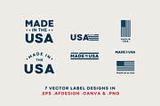 Made In The USA Label Pack, an Object Graphic by Michael Peretti Studios (Thumbnail 4 of 5)
