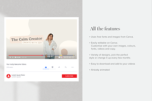 Youtube Branding Bundle Templates