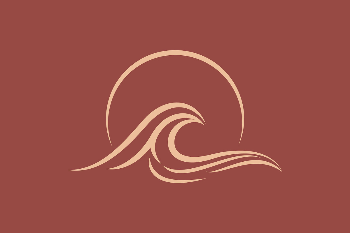 Wave Sun Logo Beach and Surf Brands, a Branding & Logo Template by Signatoro (Photo 2 of 3)