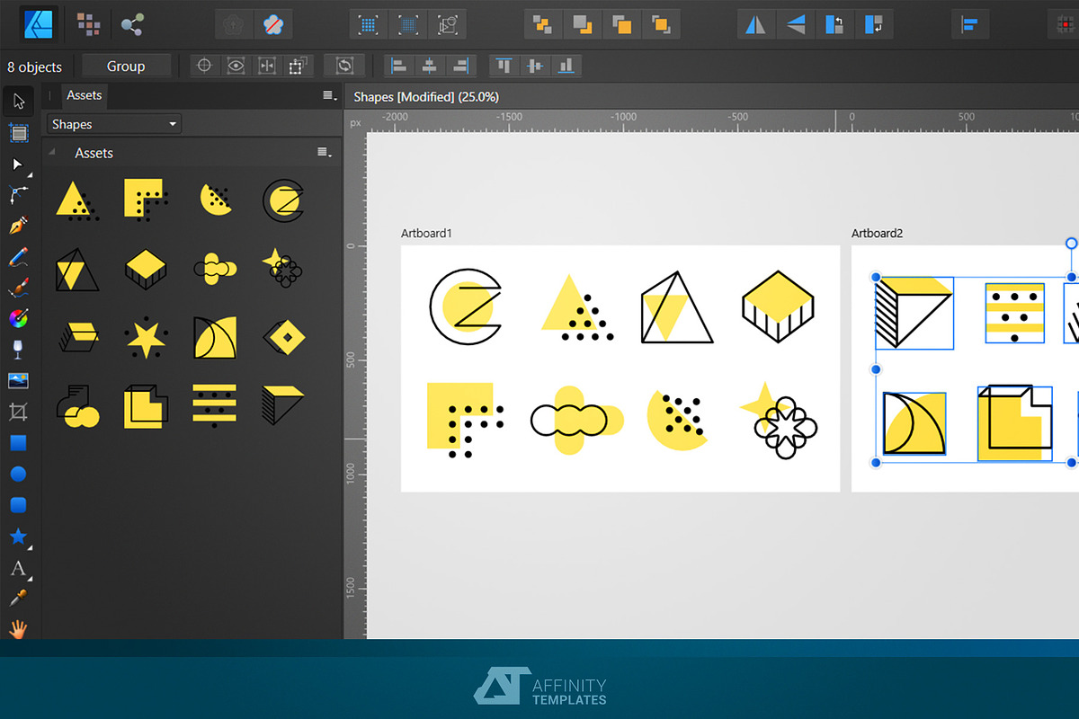 Affinity Designer Assets Bundle 3, a Decorative Illustration by Affinity Templates (Photo 12 of 13)